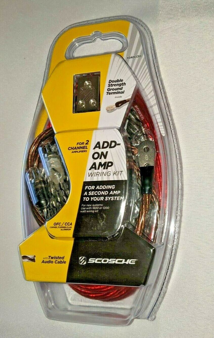 Scorsche Add On Amp Wiring Kit For 2 Channel Amplifiers 1200-1600 Watt